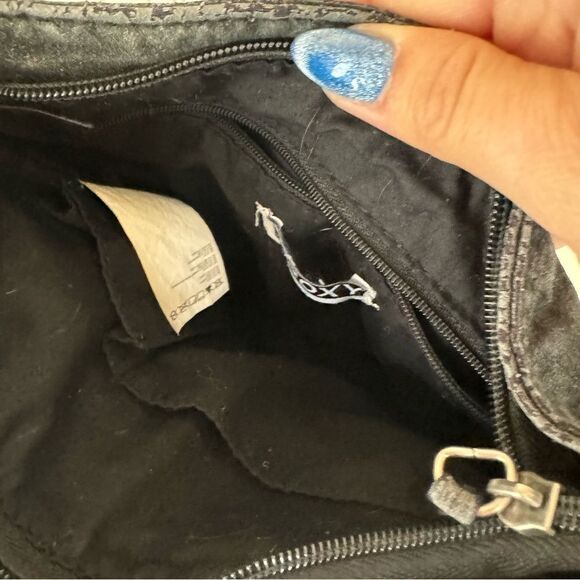 Roxy Black Fringe Crossbody Bag - Boho Style - Picture 4 of 10